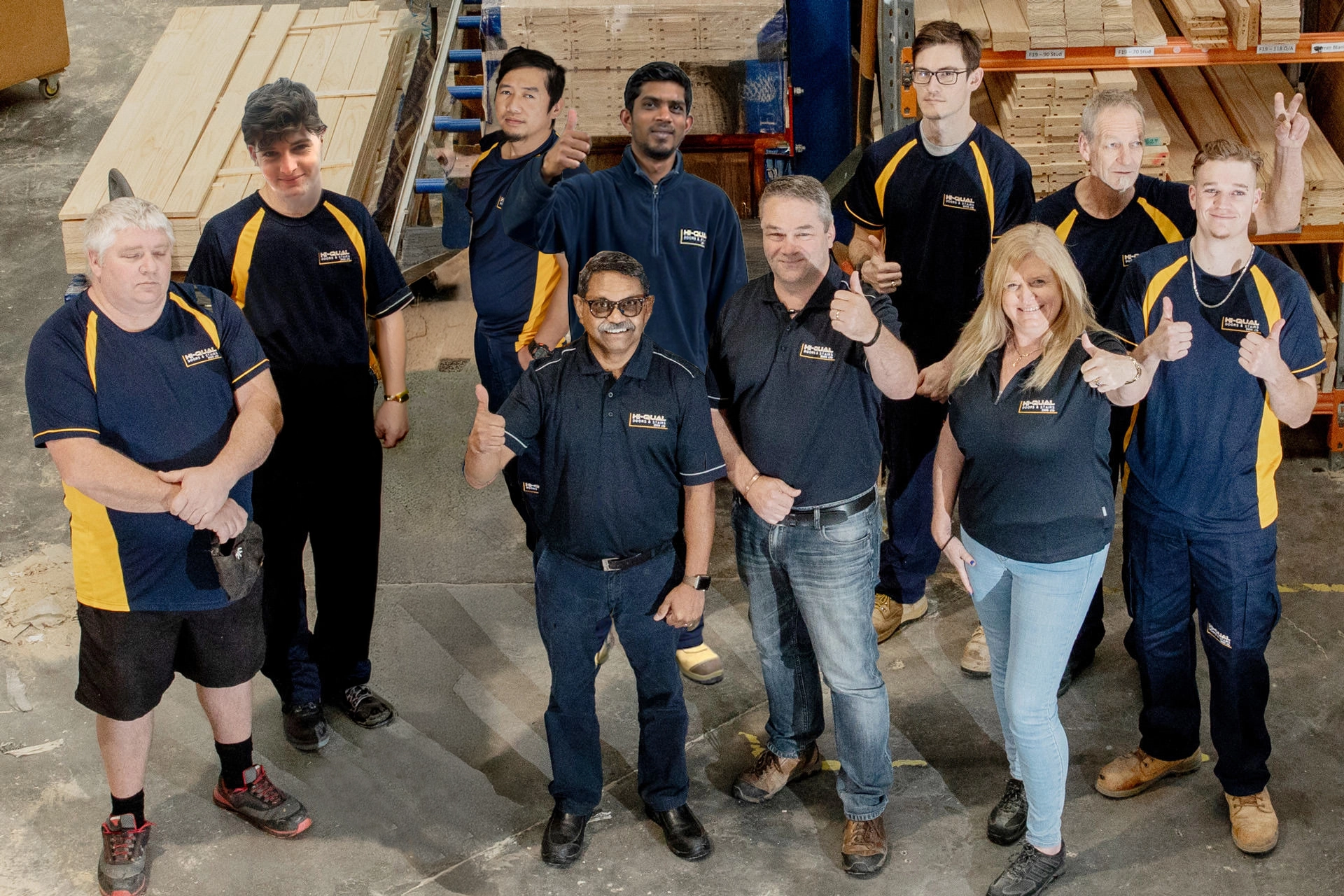 Hi-Qual Doors & Stairs staff group photo